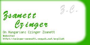 zsanett czinger business card